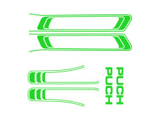 Stickerset Puch Maxi lines PVC transfers Kawasaki-green 