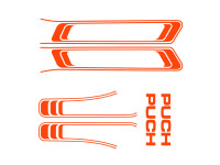 Stickerset Puch Maxi lines PVC transfers KTM orange 
