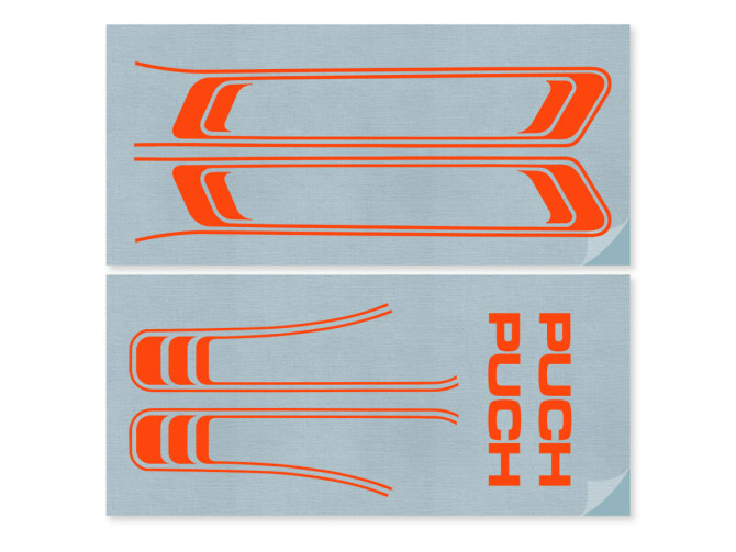 Stickerset Puch Maxi lines PVC transfers KTM orange  product