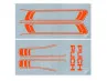 Aufklebersatz Puch Maxi PVC Transfers KTM Orange thumb extra