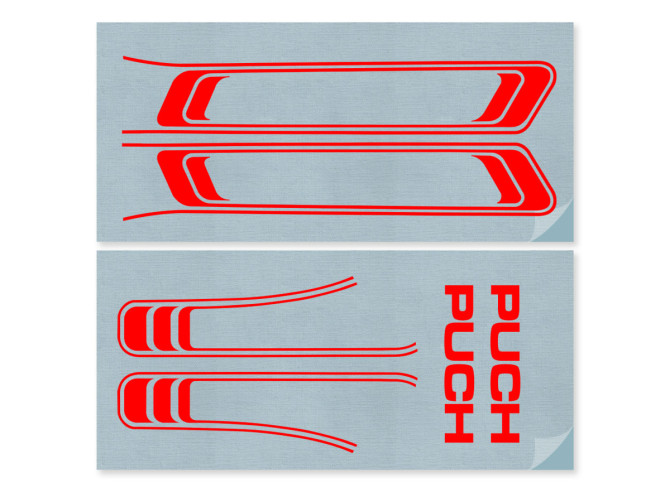 Stickerset Puch Maxi lines PVC transfers red  product