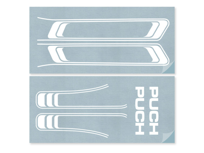 Stickerset Puch Maxi lines PVC transfers white  product