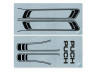 Stickerset Puch Maxi lines black PVC transfers Stickerset Puch Maxi lines black PVC transfers