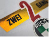 Transfer sticker achterspatbord voor Puch VS 50 Zweigang goudfolie thumb extra