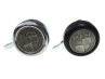 Sticker Puch logo rond 38mm RealMetal goud kleur Sticker Puch logo rond 38mm RealMetal goud kleur