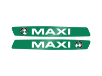 Tank transfer sticker set for Puch Maxi green