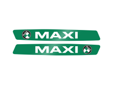 Tank transfer sticker set for Puch Maxi green