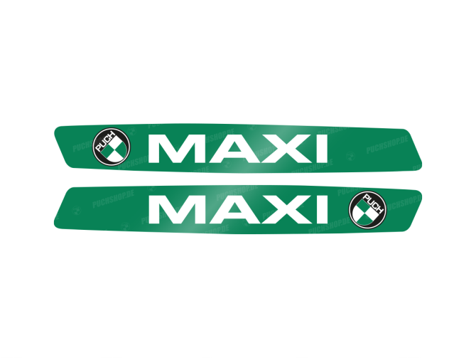 Tank transfer sticker set voor Puch Maxi groen 1