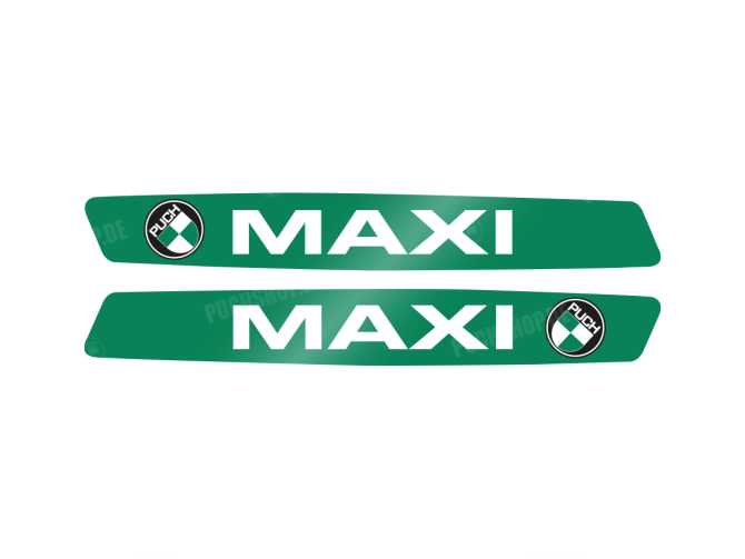 Tank transfer sticker set voor Puch Maxi groen main