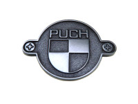 Sticker Puch logo round badge RealMetal 4x2.8cm