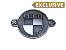 Sticker Puch logo round badge RealMetal® 4x2.8cm