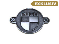 Aufkleber Puch logo Rund badge RealMetal 4x2.8cm
