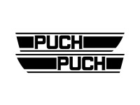 Tank sticker set Puch X30 tank zwart