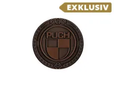 Badge / Emblem Puch logo Bronze 47mm RealMetal