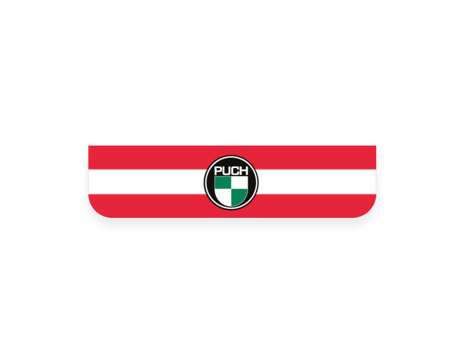 Licence plate holder-sticker black / red for Austria product