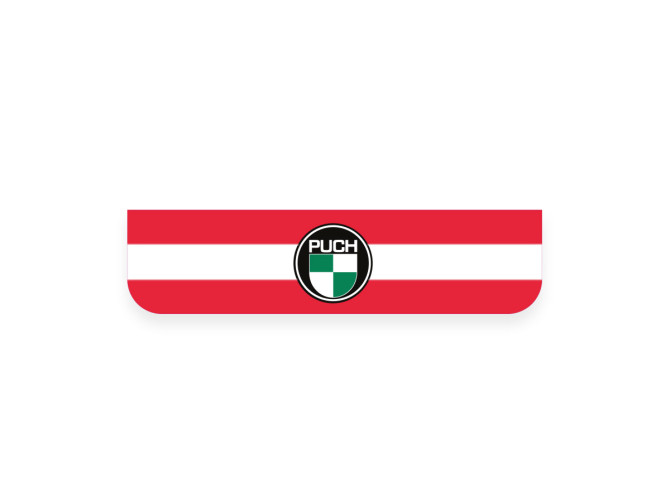 Licence plate holder sticker Austria with Puch logo product