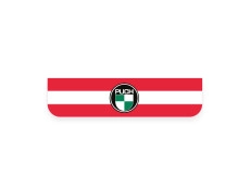 Licence plate holder sticker Austria with Puch logo