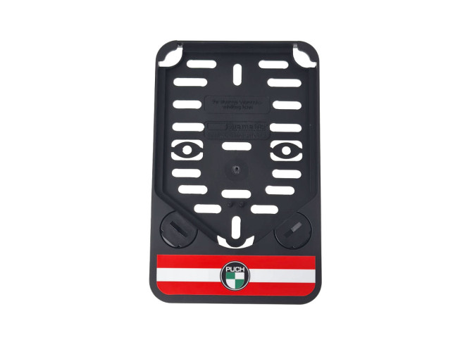 Licence plate holder-sticker black / red for Austria product