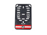 Licence plate holder-sticker black / red for Austria thumb extra