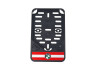 Licence plate holder-sticker black / red for Austria thumb extra