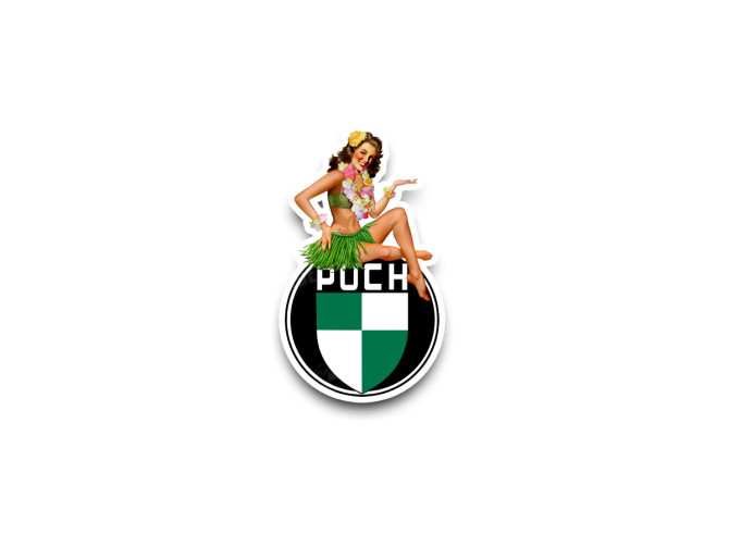 Magnetsticker Pin-up Puch logo "Hawai" main