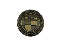 Badge / emblem Puch logo gold 47mm RealMetal®