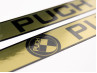 Tank transfer sticker set voor Puch Maxi S / L / L2 / K / Sport Zwart / Shiny goud thumb extra