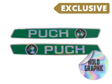 Tank transfer sticker set for Puch Maxi S / L / L2 / K / Sport Green Holographic