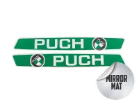 Tank transfer sticker set for Puch Maxi S / L / L2 / K / Sport Green Mirror Matt
