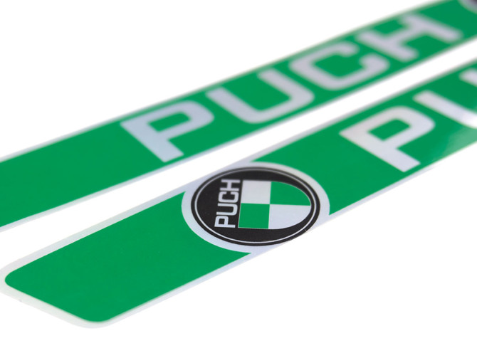 Tank transfer sticker set for Puch Maxi S / L / L2 / K / Sport Green Mirror Matt product