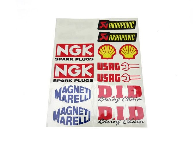 Stickerset sponsor kit Shell / NGK 1