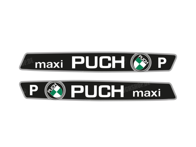 Tank transfer sticker set voor Puch Maxi P main