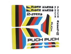 Stickerset Puch Rider Macho 2-Speed white