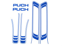 Stickerset Puch Maxi lines blue