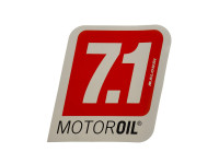 Sticker Malossi 7.1 MOTOROIL sponsor universal