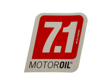 Sticker Malossi 7.1 MOTOROIL sponsor universal