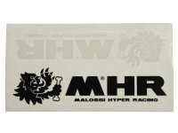 Aufklebersatz Malossi MHR 2-Teilig Schwarz / Weiß