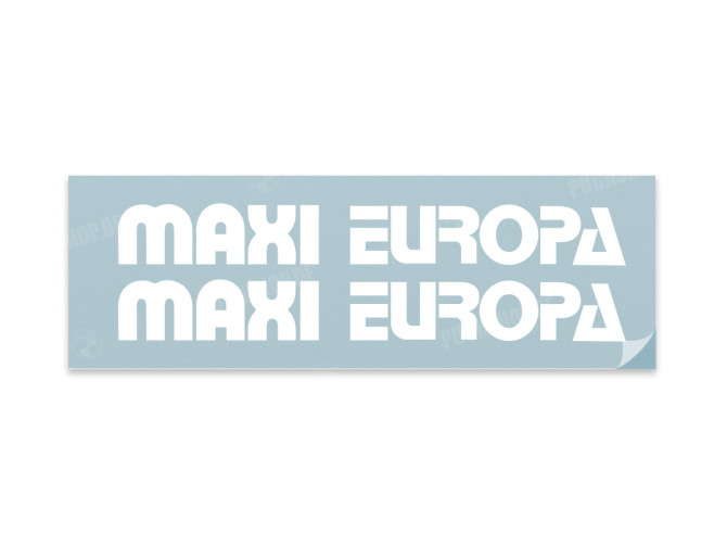 Stickerset Puch Maxi Europa fairing white 1
