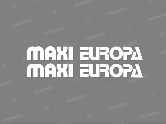 Stickerset Puch Maxi Europa fairing white