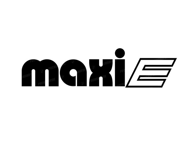 Sticker Puch Maxi E zwart main