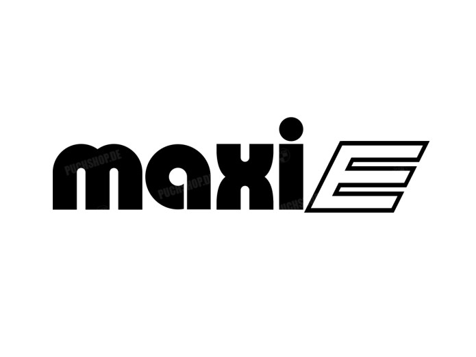 Sticker Puch Maxi E zwart