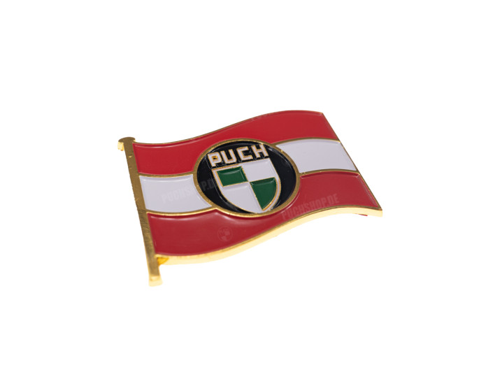 Flag emblem Puch Austria Realmetal sticker