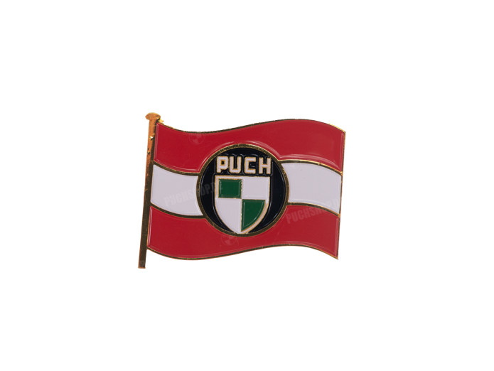 Flag emblem Puch Austria Realmetal sticker