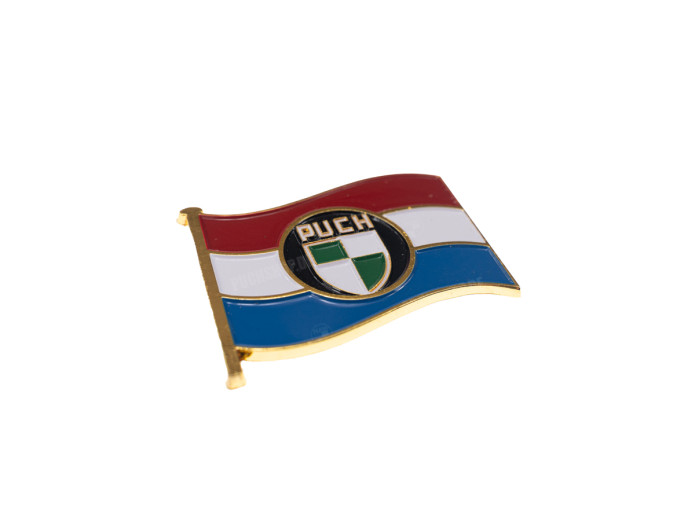Flagge Emblem Puch Niederlande aus Echtem Metall