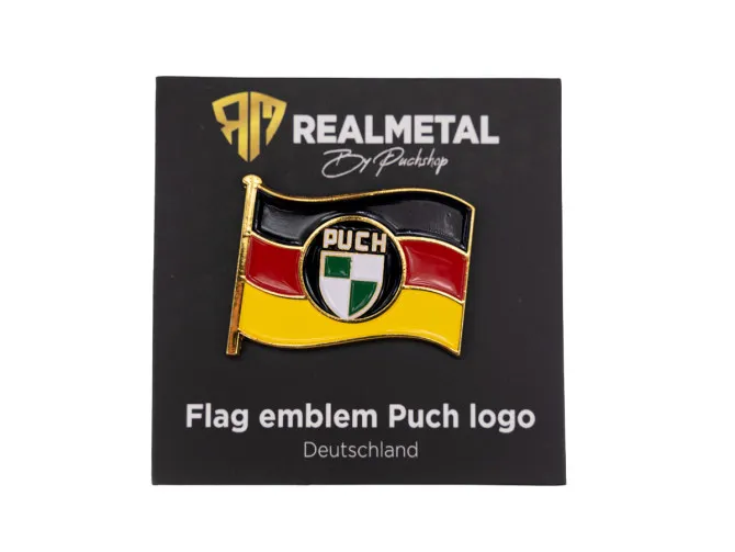Flag emblem Puch Germany Realmetal sticker product
