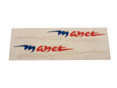 Sticker set Puch Z-One / Manet Korado blue / red 