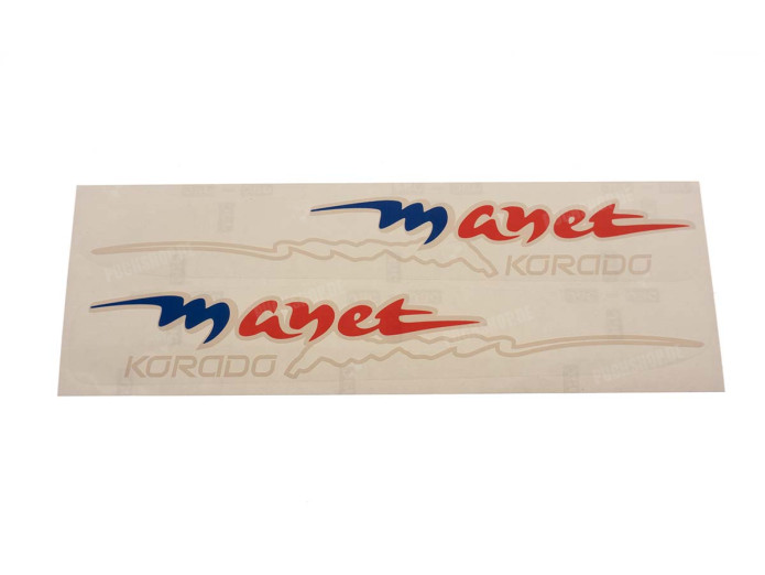 Stickerset Puch Z-One / Manet Korado blauw / rood 