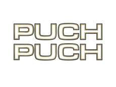 Stickerset Puch Maxi Royal Tank stickers gold line