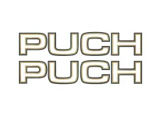 Stickerset Puch Maxi Royal Tank stickers goud lijnen