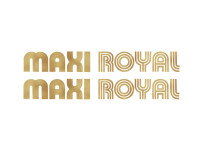 Stickerset Puch Maxi Royal zijkap goud